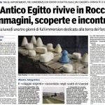 Gazzetta di Parma, 8 gennaio 2011, S. Tiseno: «L'Antico Egitto rivive in Rocca: immagini, scoperte e incontri»